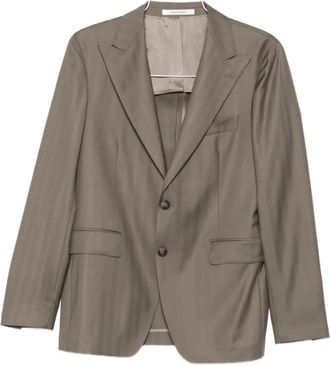 Tagliatore 2Svs 26B11 Suit - Heren - Blazers - Bruin - M - Wol - Jassen