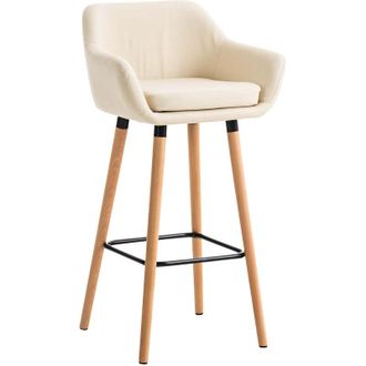 Clp Sgabello Grant in similpelle crema