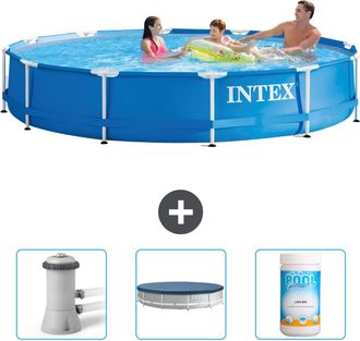 Intex Piscina Con Estructura Redonda - 366x76 Cm - 6-piezas Scb75