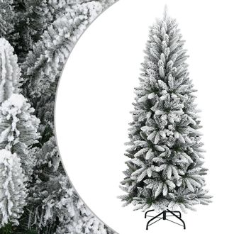 vidaXL Rbol De Navidad Artificial Con Nieve Pvc Y Pe 180 Cm Vidaxl