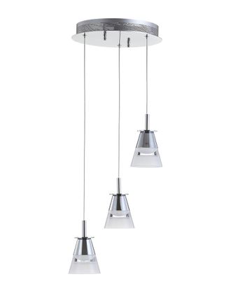 Jonathan Y Designs Jonathan Y Alain 12.5In 3-Light Adjustable Cascading Integrated Led Pendant