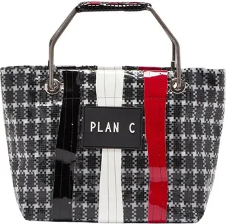 Plan C Plan C, Tassen, Dames, Veelkleurig, ONE Size, Glossy Technische Mini Shopper Tas