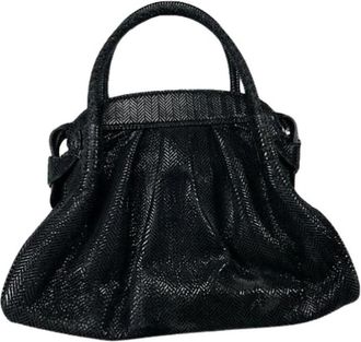 Armani Pre-owned Handbags, female, Black, Size: ONE SIZE Pre-owned Leather Handbag
