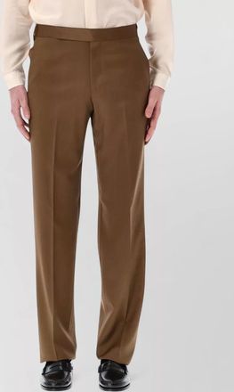Lardini stretch crepe gabardine tailored trousers 23 hem