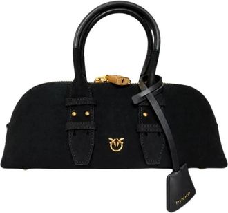 Pinko Bowling Handtas - Dames - Handtassen - Zwart - ONE Size - Leer - Tassen