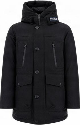 Woolrich Water-Repellent Windproof Parka With Logo Patch
