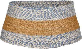 house of seasons Falda de &aacute;rbol de navidad azul h26xb58xl58cm