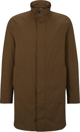 HUGO BOSS Mens Jared Solid Patterned Over Coat in Open Green - Size 44 (Chest)