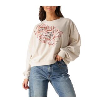 Summum Dames, Sweatshirts & Hoodies, Beige, Maat: L