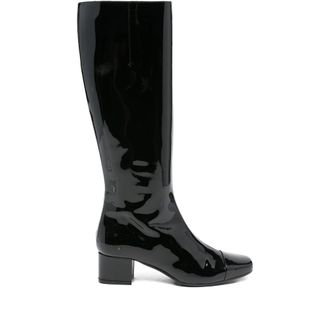Carel 50mm Leather Square-toe Boots