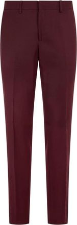 Moschino Klassieke broek - Heren - Chinos - Rood - M - Wol - Broeken