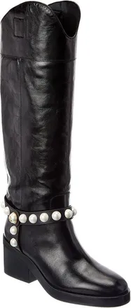 Jimmy Choo London Tonya A 70 Leather Knee-High Boot