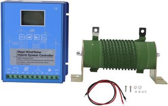 Elle Controlador H&iacute;brido Solar/e&oacute;lico De 12v/24v - Pantalla Lcd - Tecnolog&iacute;a Mppt - Potencia E&oacute;lica De 600w - Para Sistemas De Almacenamiento De Energ&iacute;a
