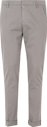 Dondup Grigio Gaubert Gabardine Straight-Leg Pants