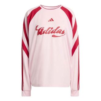 adidas (WMNS) adidas House Of Tiro Long Sleeve Jersey Clear Pink Active Maroon JY7640