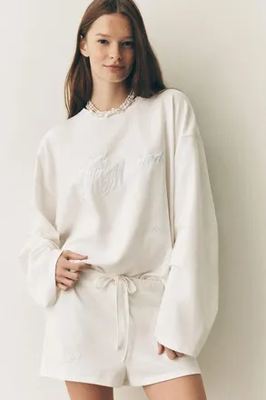 Anthropologie BRIDEMERCH Just Married Shorts