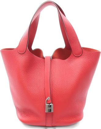 Hermès Picotin MM handbag - women - Leather - One Size - Red