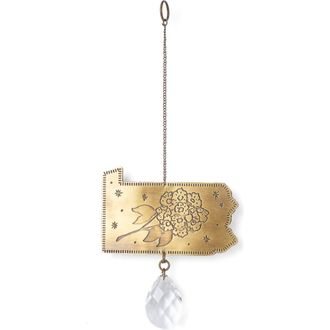 Matr Boomie Pennsylvania State Mountain Laurel Engraved Suncatcher in Brass at Nordstrom