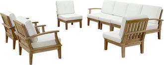 ModWay Discontinued Modway Marina 8-Piece Teak Outdoor Patio Set