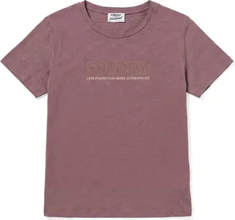 Freddy T-shirt Regular Donna con Logo Decorato da Borchie