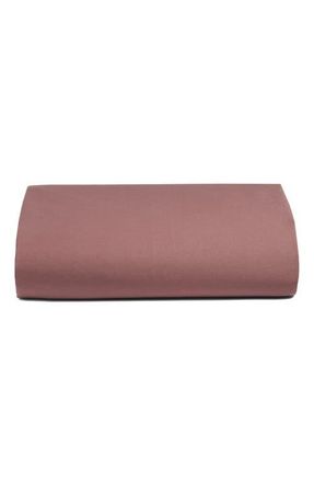Nordstrom 400 Thread Count Organic Cotton Fitted Sheet in Purple Taupe at Nordstrom, Size California King