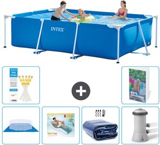 Intex Piscina Con Estructura Rectangular - 300x200x75 Cm - 7-piezas S171