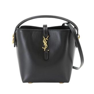 Saint Laurent Pre-owned Bolso tipo cubo de piel - Pre-owned - Mujer - Negro - ONE SIZE
