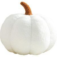 OEM Coj&iacute;n 3d Con Forma De Calabaza, Suave Y De Felpa, Perfecto Para La Decoraci&oacute;n Del Hogar, Halloween, Navidad O Fiestas De Cumplea&ntilde;os (blanco, 20 Cm) - 