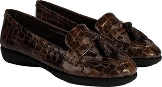 Desa Woman Slip-Ons - Patent Leather Upper, Tassel Detail, Slip-On, Flat Heel, Breathable | Vizon - 38