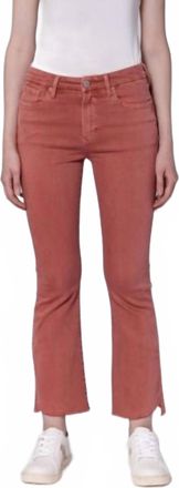 Dear John Denim Jeanne Ankle Flare Jeans In Terracotta