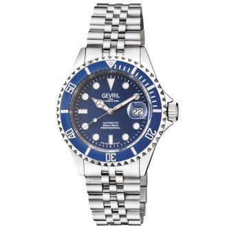 Gevril Group Wall Street Blue Dial Mens Watch 4851B