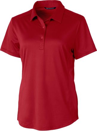 Cutter & Buck Prospect Textured Stretch Womens Short Sleeve Polo Shirt