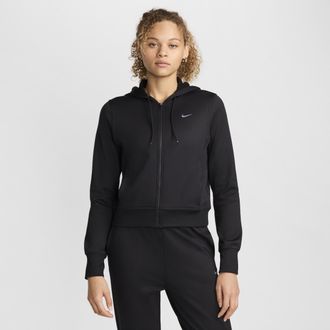 Nike Womens Therma-FIT One Full-Zip Hoodie in Black | FB5216-010