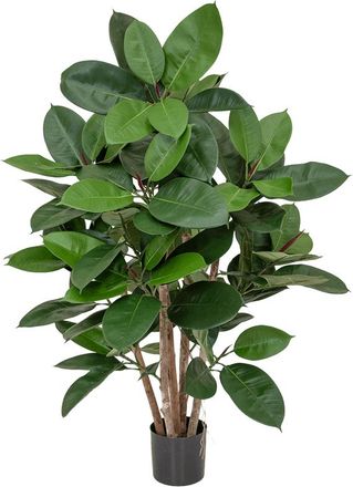 Baq Lebensechte Kunstpflanze Ficus Elastica, ø 40/ Höhe 60 cm