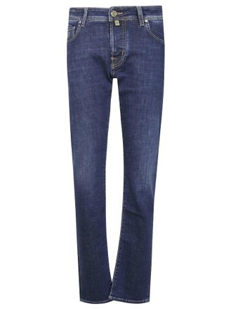 Jacob Cohen Deep Indigo Slim-Fit Jeans With Classic Five-Pocket Design
