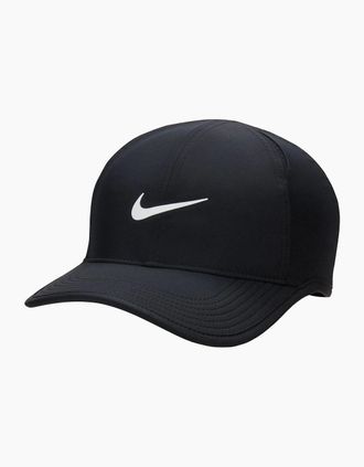 Nike Mens Logo Print Pre Curved Brim Baseball Cap - Black/Multi - Size: MEDIUM