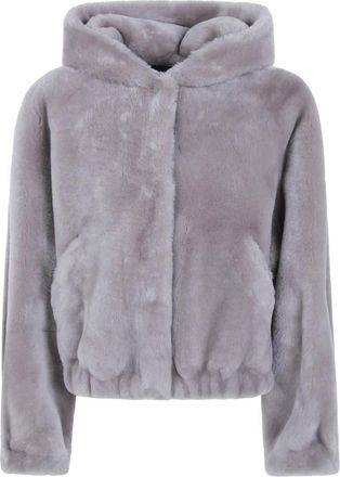 BLANCHA Faux Fur & Shearling Jassen - Dames - Jassen - Grijs - 2XS - Jassen