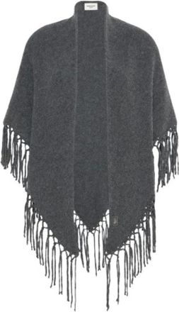 Max Mara Accessoires, Dames, Grijs, ONE Size, Wol, Tornado Wol Sjaal