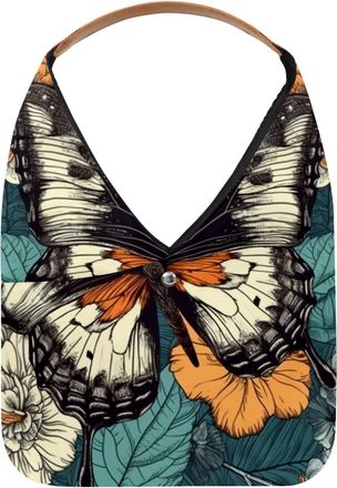 Generic Butterfly Reusable Lightweight Grocery Bags - Foldable Into Compact Pouch, Washable & Sturdy, Multipurpose for Shopping and Travel