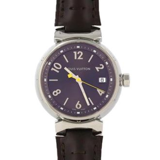 Louis Vuitton Pre-owned Vintage Polshorloge - Dames - Vintage Horloges - Blauw - ONE Size - Leer - Vintage