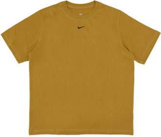 Nike Bronzine/Zwart Sportswear Essentials T-shirt - Dames - Sportshirts - Bruin - M - Fitness