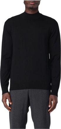 Paolo Pecora Ronde hals Sweaters voor Mannen - Heren - Coltruien - Zwart - S - Truien & Vesten