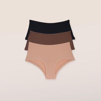 Lounge Nude Boyshorts (3-Pack) - Multi - XXL