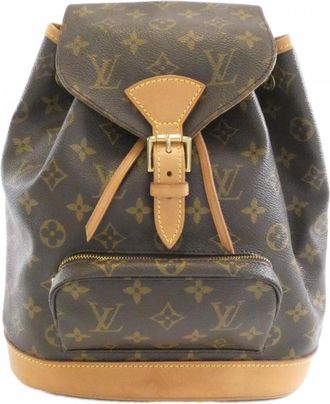 Louis Vuitton Marron Coated Canvas Backpack (Pre-Owned)