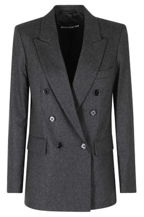 Department Five Anthracite Ari New Back Vent Wool-Blend Blazer
