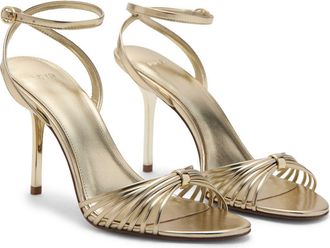 Mango Strappy Sandal in Gold at Nordstrom, Size 9.5Us