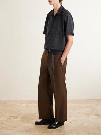 sacai Striped Satin Shirt