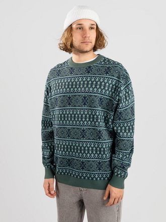 Blue Tomato Knitted Crew Strickpullover green