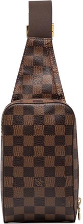 Louis Vuitton Damier Brown Damier Canvas Pvc Shoulder Bag Sling Bag (Pre-Owned)