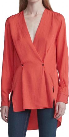 Rag & Bone Debbie Top In Red